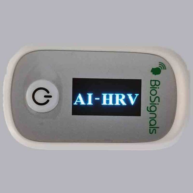 Professional Biofeedback AI-HRV One-Finger PPG Wireless Sensor