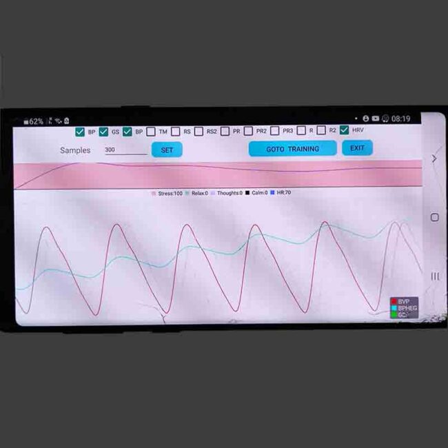 AI HRV Android app graph