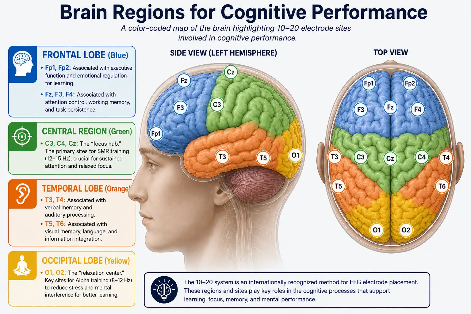 Brain Regions Role in Cognitive Performance