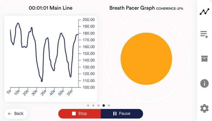 eSense Respiration breathing exercise equipment - Breath Pacer