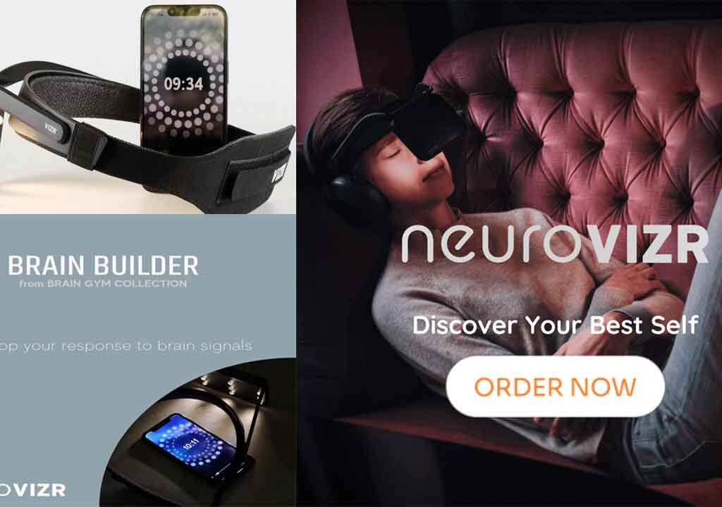 NEUROVIZR FLASHING LIGHT NEUROFEEDBACK DEVICE