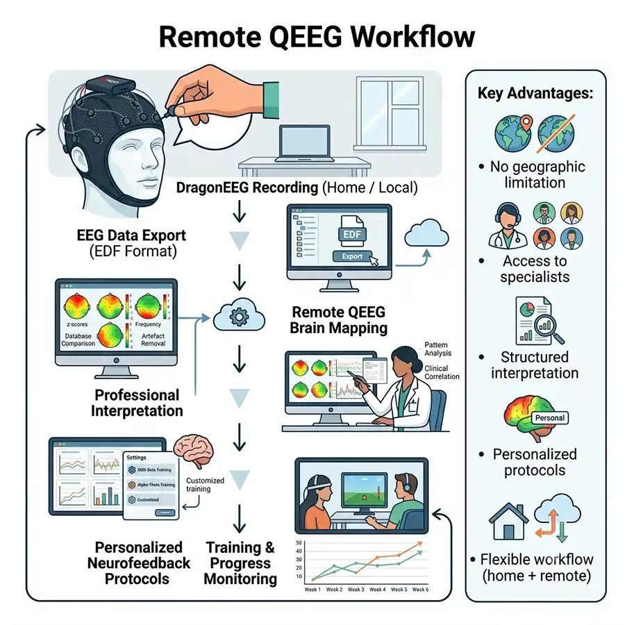 Remote QEEG Workflow
