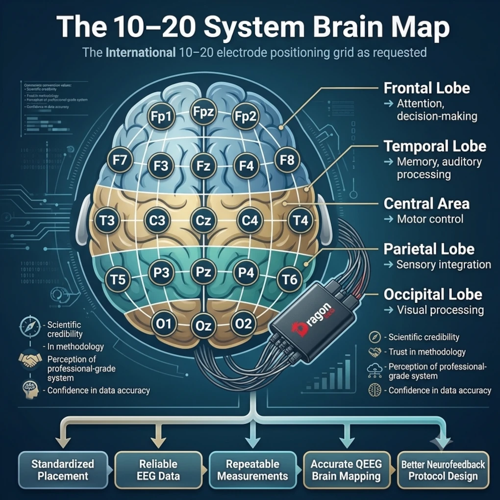 The 10–20 System Brain Mapping