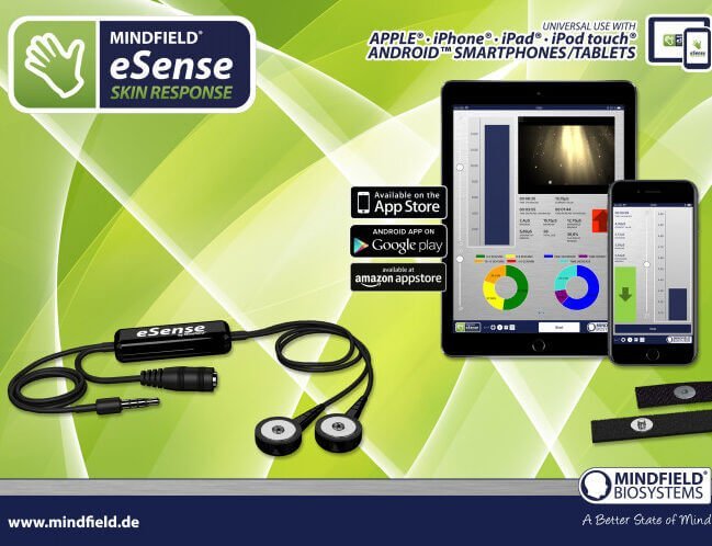 Galvanic skin response biofeedback - eSense Skin Response Biofeedback home-use device