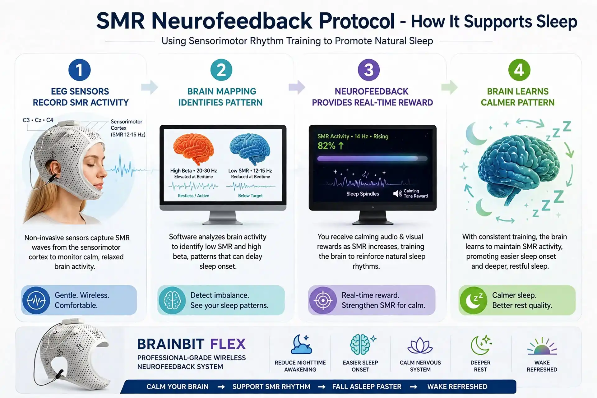 How SMR neurofeedback training works to support sleep spindles