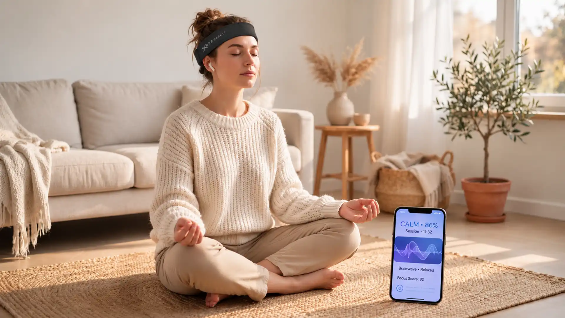 Best EEG headset for home use worn during meditation at home
